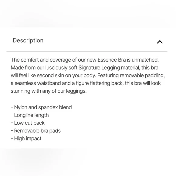 NVGTN ESSENCE BRA (Grey) Size L. EUC. - Picture 11 of 11